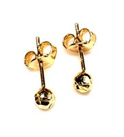 Ohrringe Dame in Gelbgold PALLINE DIAMANTATE S S/C 1.00 G
